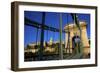 Chain Bridge and Hungarian National Gallery, Budapest, Hungary, Europe-Neil Farrin-Framed Photographic Print