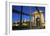 Chain Bridge and Hungarian National Gallery, Budapest, Hungary, Europe-Neil Farrin-Framed Photographic Print