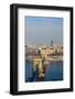 Chain Bridge and River Danube on a Winters Afternoon-Doug Pearson-Framed Photographic Print