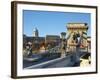 Chain Bridge and Royal Palace on Castle Hill, Budapest, Hungary-Doug Pearson-Framed Photographic Print