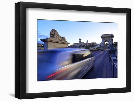 Chain Bridge, Budapest, Hungary, Europe-Neil Farrin-Framed Photographic Print