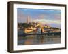 Chain Bridge, Matyas Church and Fisherman's Bastion, Budapest, Hungary-Neil Farrin-Framed Photographic Print