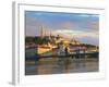 Chain Bridge, Matyas Church and Fisherman's Bastion, Budapest, Hungary-Neil Farrin-Framed Photographic Print