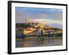 Chain Bridge, Matyas Church and Fisherman's Bastion, Budapest, Hungary-Neil Farrin-Framed Photographic Print