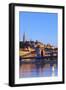 Chain Bridge, Matyas Church (Matthias Church) and Fisherman's Bastion, Budapest, Hungary, Europe-Neil Farrin-Framed Photographic Print