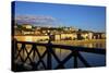 Chain Bridge, Matyas Church (Matthias Church) and Fisherman's Bastion, Budapest, Hungary, Europe-Neil Farrin-Stretched Canvas