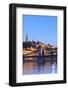 Chain Bridge, Matyas Church (Matthias Church) and Fisherman's Bastion, Budapest, Hungary, Europe-Neil Farrin-Framed Photographic Print