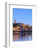 Chain Bridge, Matyas Church (Matthias Church) and Fisherman's Bastion, Budapest, Hungary, Europe-Neil Farrin-Framed Photographic Print