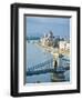 Chain Bridge over Danube River-Rudy Sulgan-Framed Photographic Print