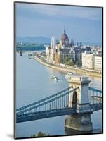 Chain Bridge over Danube River-Rudy Sulgan-Mounted Photographic Print