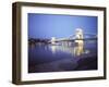 Chain Bridge Over the Danube River, Budapest, Hungary-Oliviero Olivieri-Framed Photographic Print