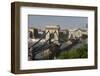 Chain Bridge Seen from Above Clark Adam Square, Budapest, Hungary, Europe-Julian Pottage-Framed Photographic Print