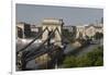 Chain Bridge Seen from Above Clark Adam Square, Budapest, Hungary, Europe-Julian Pottage-Framed Photographic Print