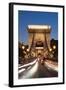 Chain Bridge (Szechenji Lanchid) at Twilight-Kimberly Walker-Framed Photographic Print