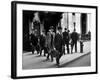 Chain Gang of New York Stock Exchange Carrying Traded Securities to Banks and Brokerage Houses-Carl Mydans-Framed Photographic Print