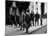 Chain Gang of New York Stock Exchange Carrying Traded Securities to Banks and Brokerage Houses-Carl Mydans-Mounted Photographic Print