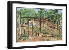 Chain Link Gates, Italy-Christine McKechnie-Framed Giclee Print