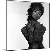 Chain Mail Projection on Model with Hands on her Neck, 1960s-John French-Mounted Giclee Print
