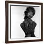 Chain Mail Projection on Model with Hands on her Neck, 1960s-John French-Framed Giclee Print