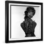 Chain Mail Projection on Model with Hands on her Neck, 1960s-John French-Framed Giclee Print