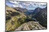 Chain of Lakes to the Many Glacier Valley from Swiftcurrent Pass area in Glacier NP, Montana-Chuck Haney-Mounted Photographic Print