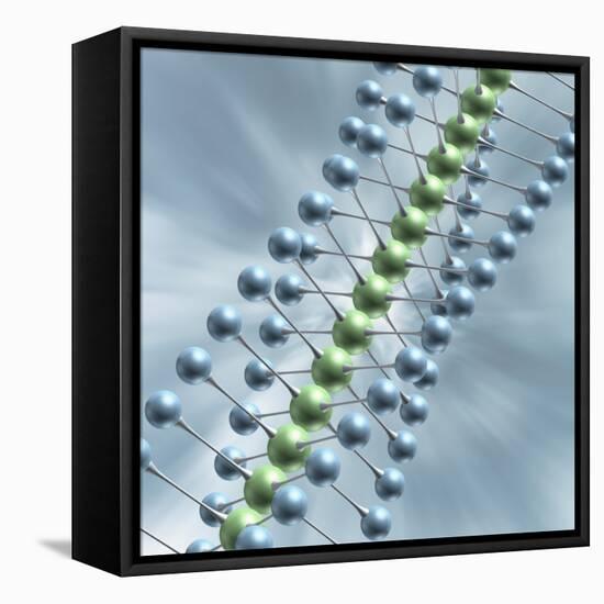 Chain of Molecules-null-Framed Stretched Canvas