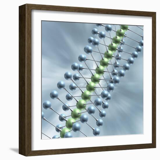 Chain of Molecules-null-Framed Photographic Print