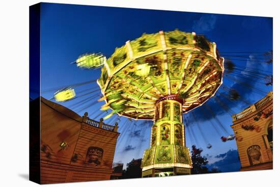 Chain Swing Ride, Prater, Vienna, Austria-George Oze-Stretched Canvas