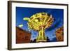 Chain Swing Ride, Prater, Vienna, Austria-George Oze-Framed Photographic Print