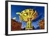 Chain Swing Ride, Prater, Vienna, Austria-George Oze-Framed Photographic Print