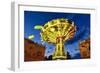 Chain Swing Ride, Prater, Vienna, Austria-George Oze-Framed Photographic Print