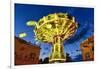 Chain Swing Ride, Prater, Vienna, Austria-George Oze-Framed Photographic Print