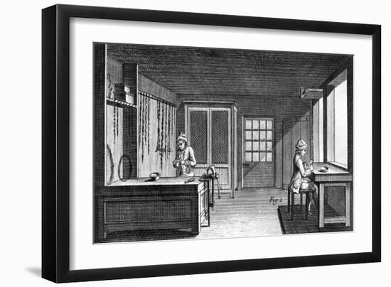 Chain Workshop 18th C.-null-Framed Art Print