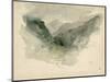 Chaîne de montagnes dans la brume-Eugene Delacroix-Mounted Giclee Print