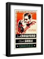 Chained, Joan Crawford, Clark Gable, 1934-null-Framed Photo