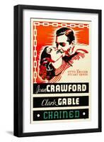 Chained, Joan Crawford, Clark Gable, 1934-null-Framed Photo