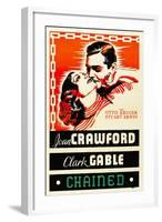 Chained, Joan Crawford, Clark Gable, 1934-null-Framed Photo