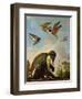 Chained Monkey in a Landscape-Melchior de Hondecoeter-Framed Giclee Print