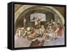 Chained Prisoners, Fresco-Giulio Romano-Framed Stretched Canvas