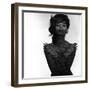 Chainmail Projection on Model with Crossed Arms, 1960s-John French-Framed Premium Giclee Print