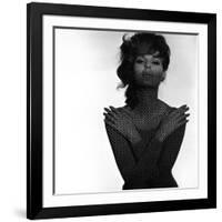 Chainmail Projection on Model with Crossed Arms, 1960s-John French-Framed Giclee Print