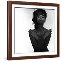 Chainmail Projection on Model with Crossed Arms, 1960s-John French-Framed Giclee Print