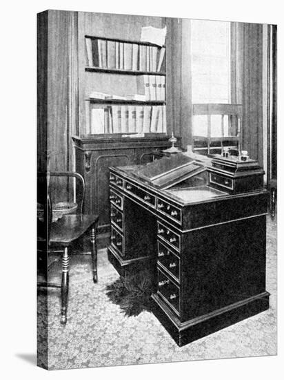 Chair and Desk of Charles Dickens, Used at Gadshill, 1923-null-Stretched Canvas