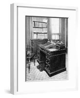 Chair and Desk of Charles Dickens, Used at Gadshill, 1923-null-Framed Giclee Print