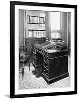 Chair and Desk of Charles Dickens, Used at Gadshill, 1923-null-Framed Giclee Print