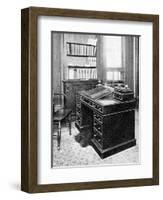 Chair and Desk of Charles Dickens, Used at Gadshill, 1923-null-Framed Giclee Print