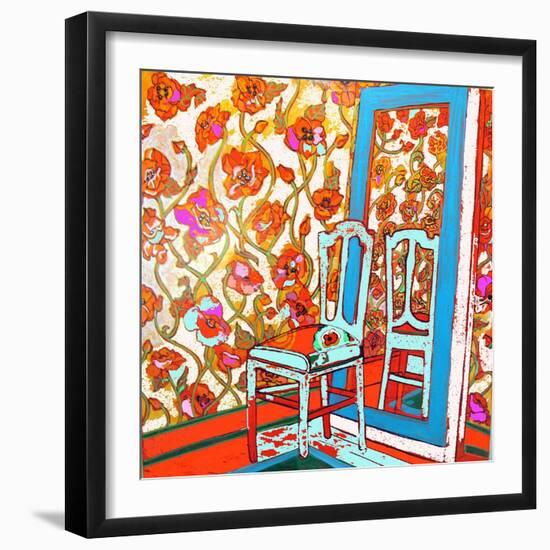 Chair And Mirror-Linda Arthurs-Framed Giclee Print
