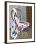 Chair and Patterned Fabric, 2000-Joan Thewsey-Framed Giclee Print