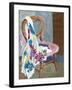 Chair and Patterned Fabric, 2000-Joan Thewsey-Framed Giclee Print