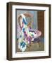 Chair and Patterned Fabric, 2000-Joan Thewsey-Framed Premium Giclee Print